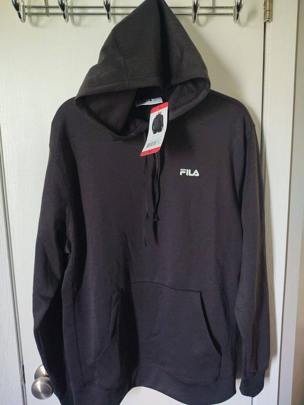 FILA NWT NEW Men’s Performance Hoodie Sweatshirt Black Med Very Soft